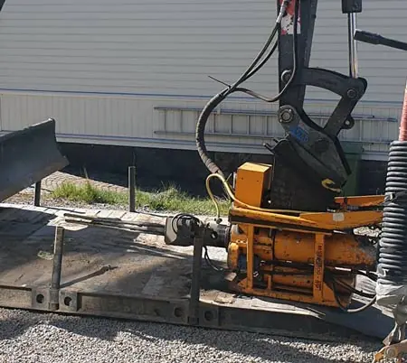 Bergspräckning vid entreprenadarbete